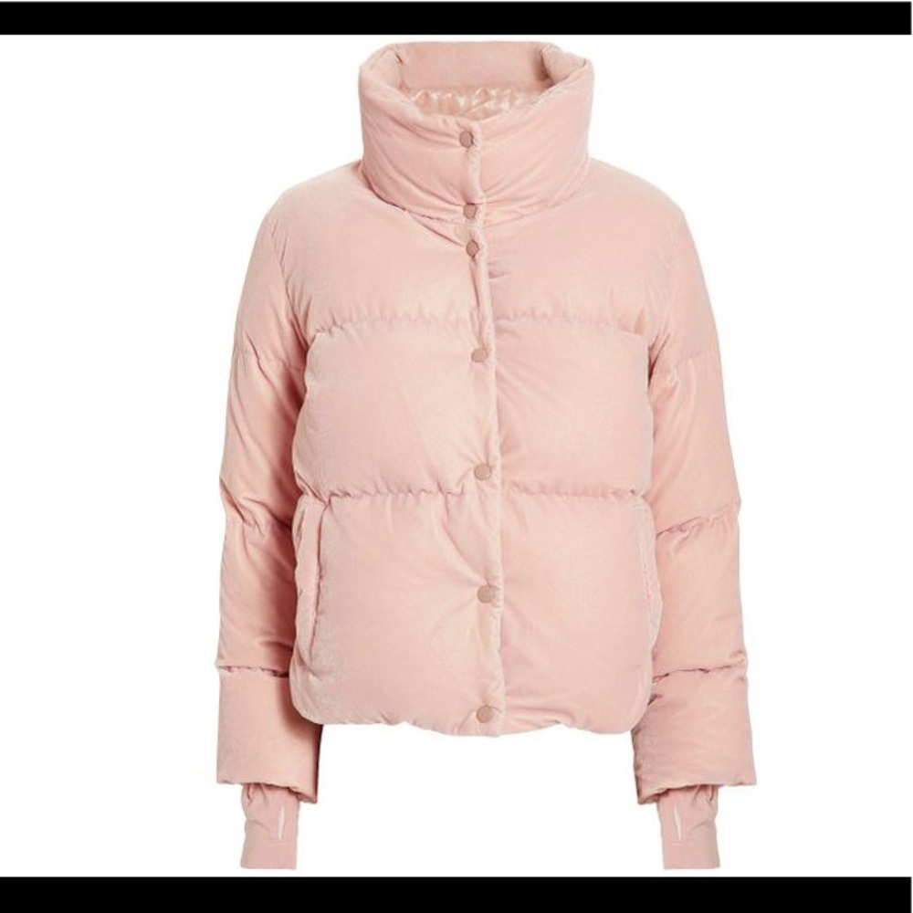 SAM. Velvet Pink Puffer Jacket - Picture 4 of 6